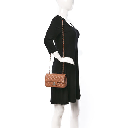 Chanel Lambskin Quilted Mini Rectangular Flap Brown 2 of 10