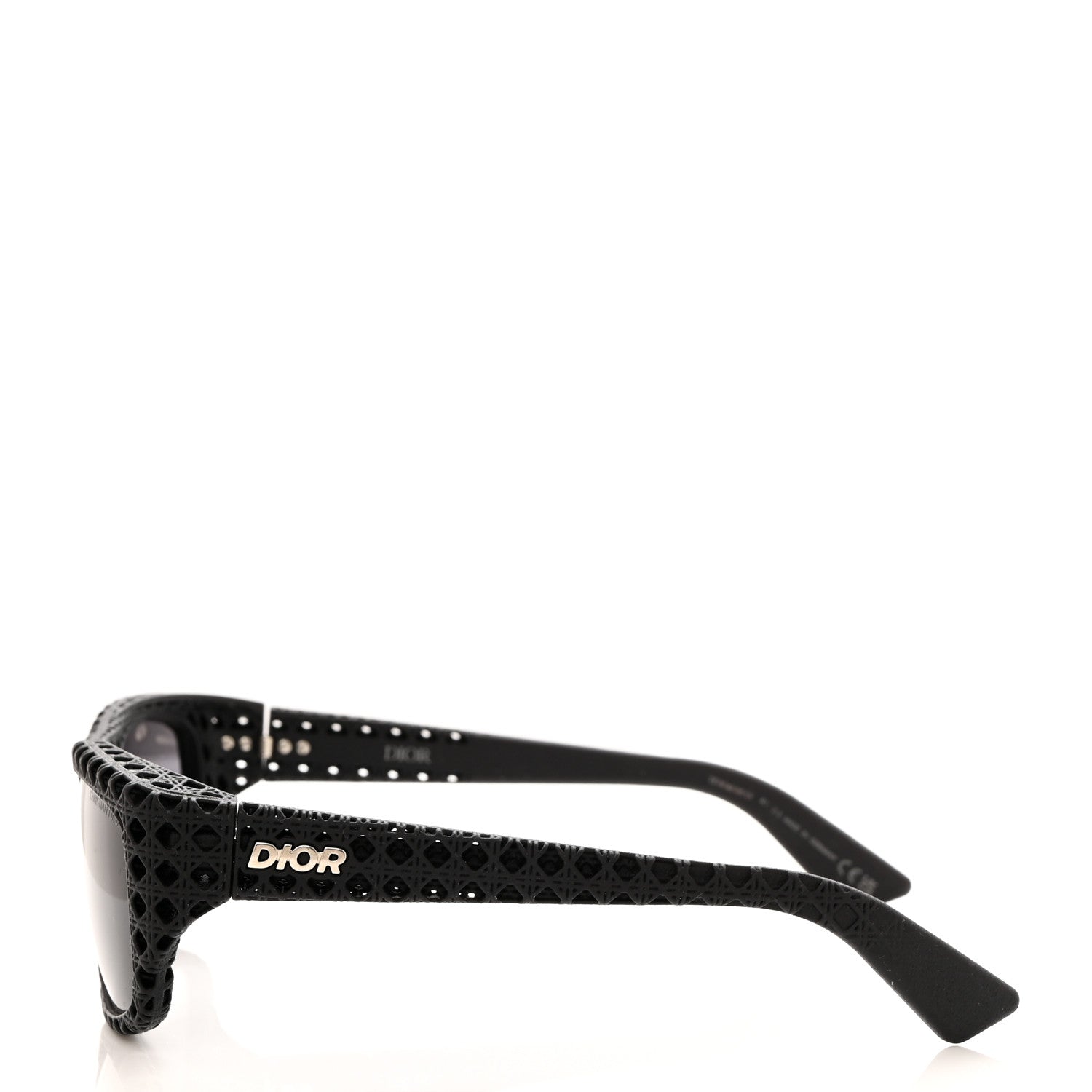 Christian Dior Acetate Cannage Rectangular Dior3D S1I Sunglasses Black 3 of 8