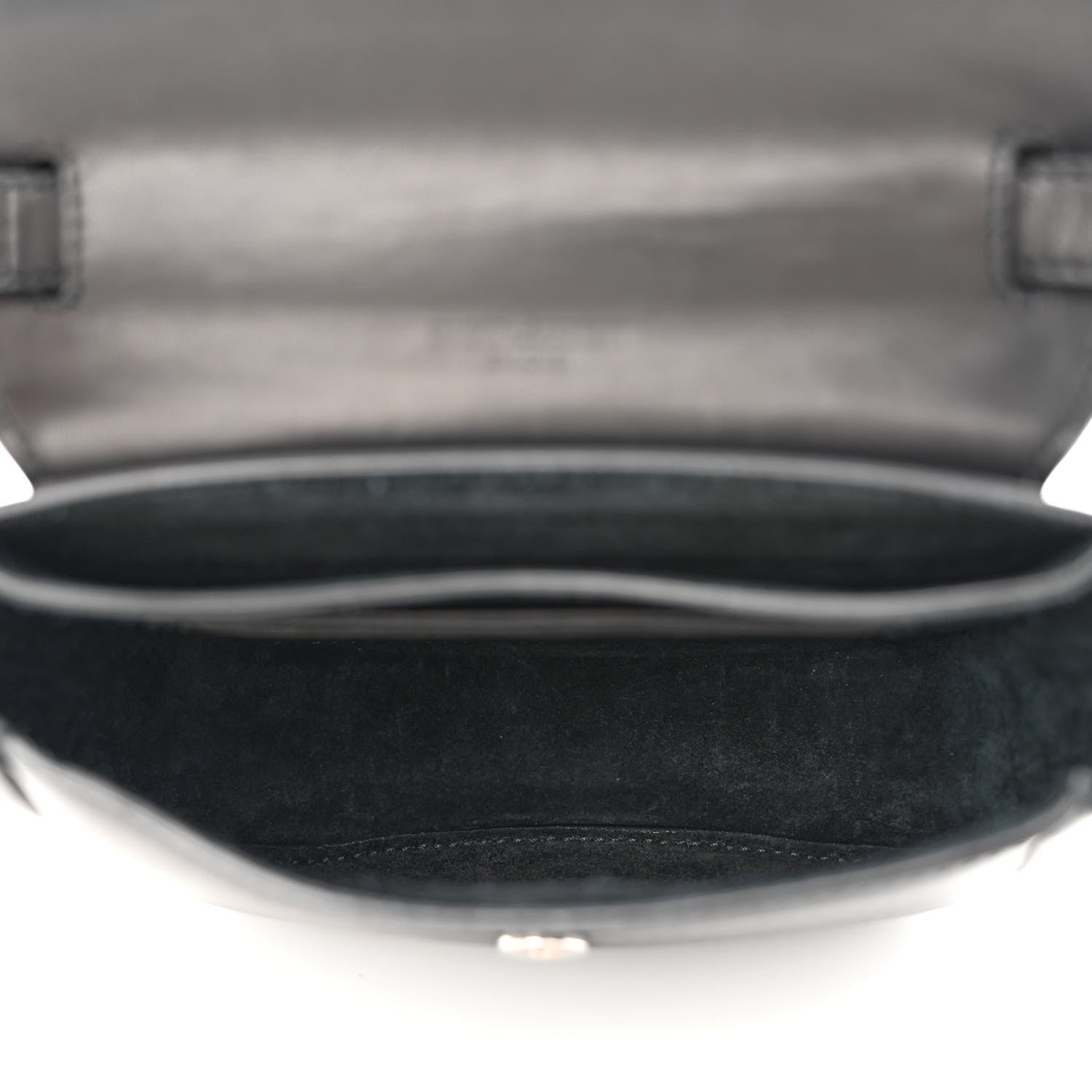 Saint Laurent Calfskin Snakeskin Effect Mini Classic Monogram Kaia Satchel Black 5 of 12
