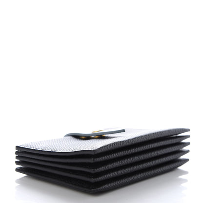Celine Grained Shiny Calfskin Accordion Card Holder Black 4 of 7