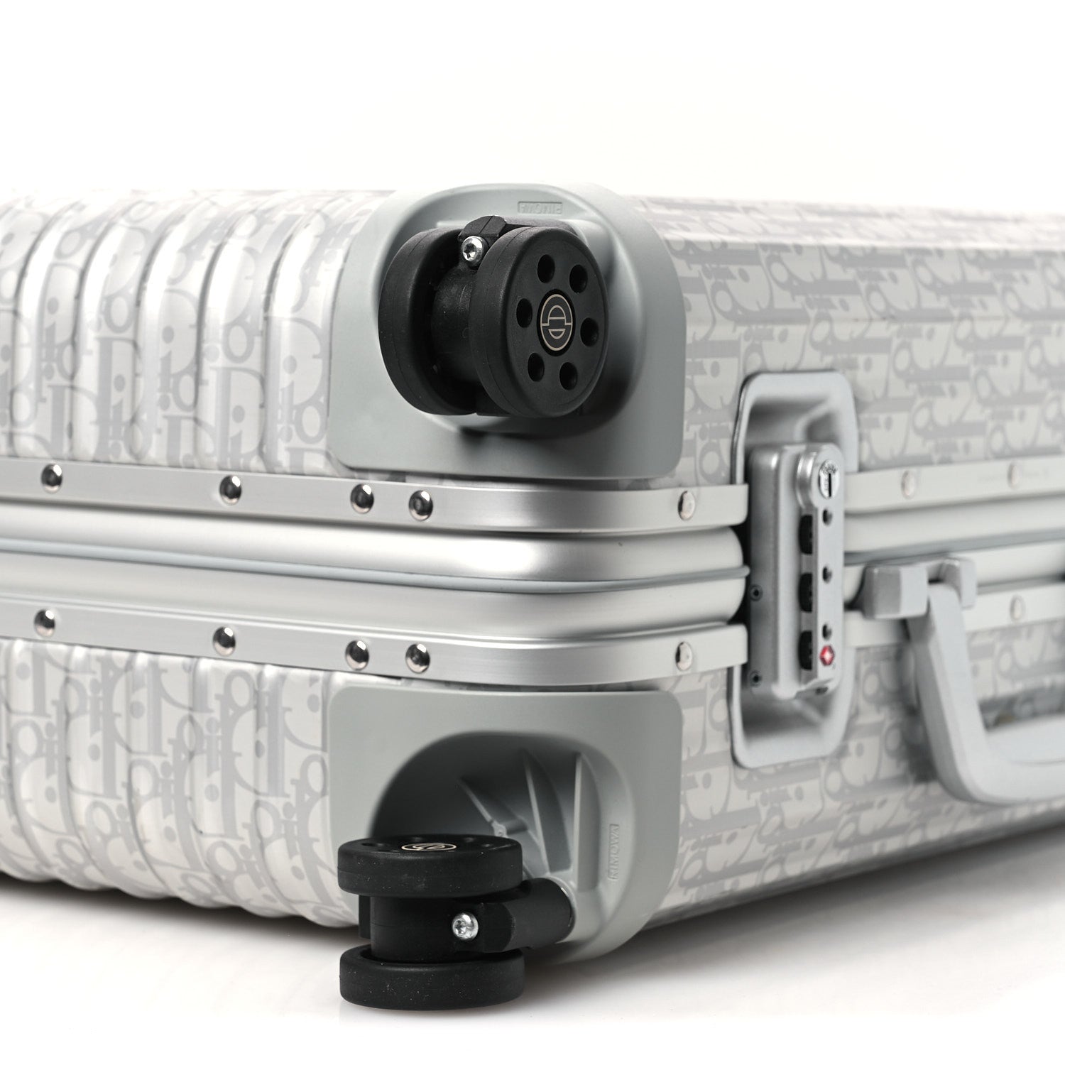 Christian Dior X RIMOWA Aluminum Gradient Cabin Luggage Silver 8 of 11
