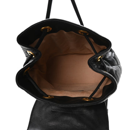 Gucci Calfskin Matelasse GG Marmont Flap Backpack Black 5 of 10