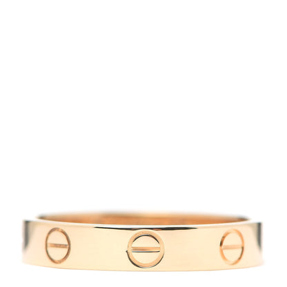 Cartier 18K Yellow Gold 3.5mm LOVE Wedding Band Ring 55 7.25 1 of 5