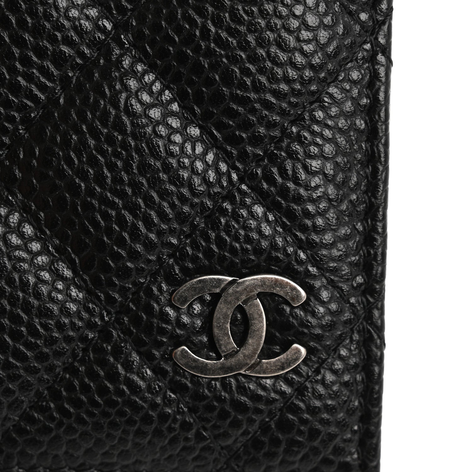 Chanel Caviar Quilted Card Holder Wallet Black 8 of 9