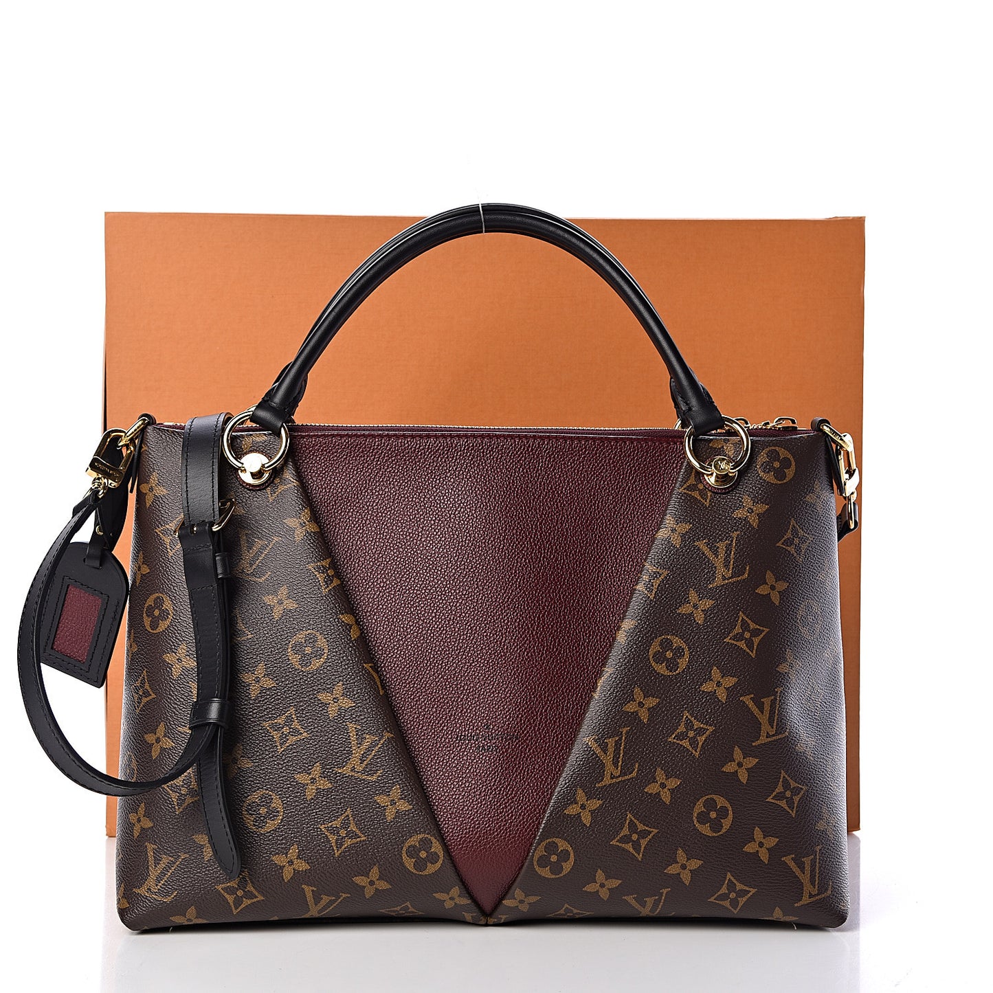 Monogram V Tote MM Bordeaux