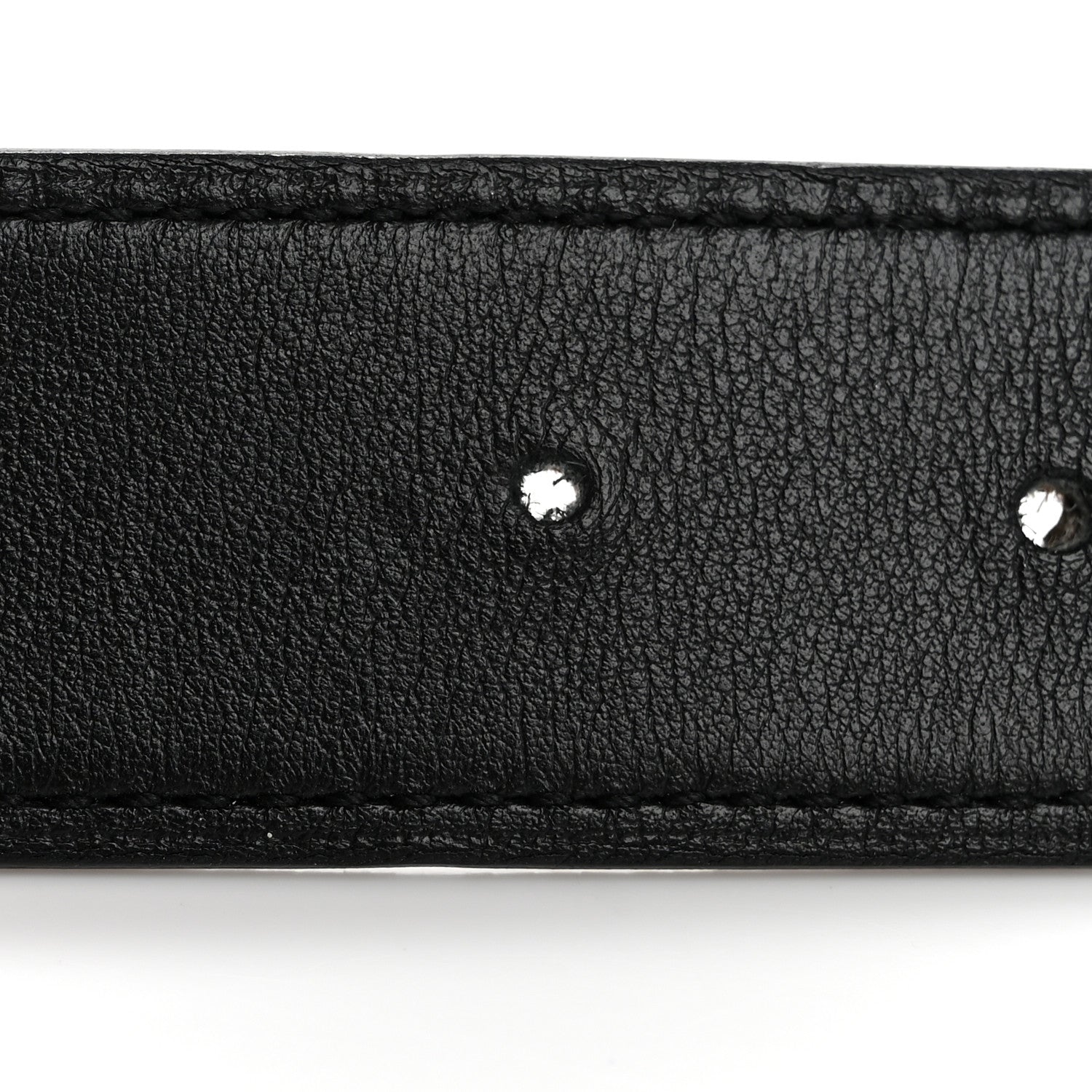 Hermes Swift Epsom 24mm Belt Strap 95 Black Etoupe 6 of 7