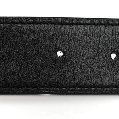 Hermes Swift Epsom 24mm Belt Strap 95 Black Etoupe 6 of 7