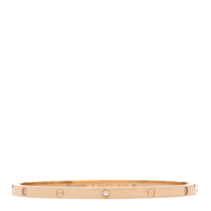 Cartier 18K Yellow Gold 6 Diamond Small LOVE Bracelet 18 1 of 7