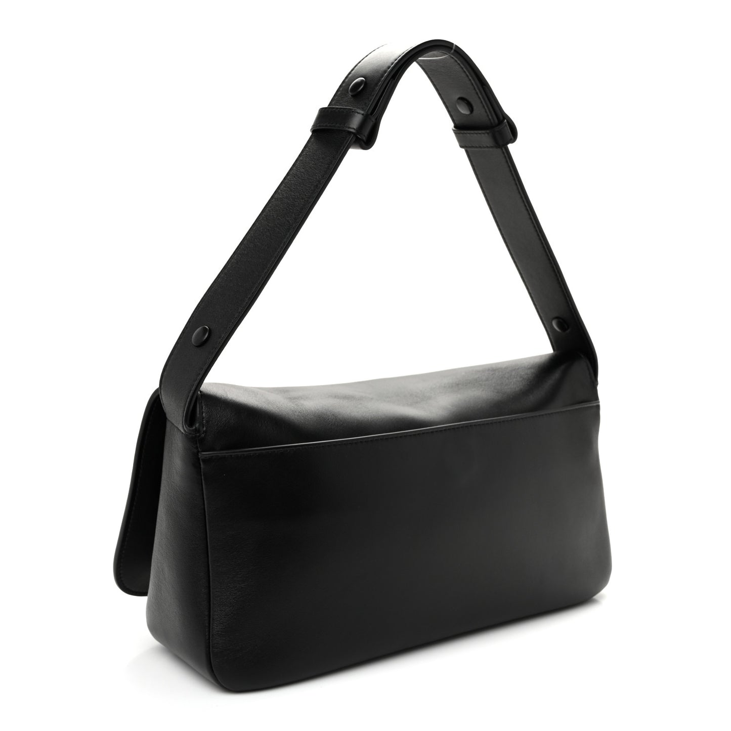 Lambskin CC Maxi Messenger Bag Black