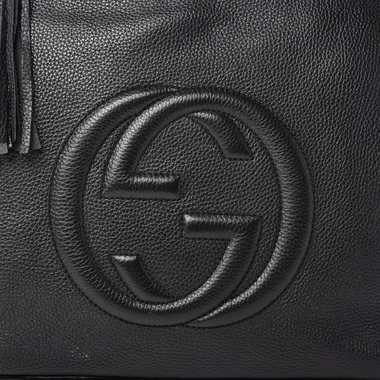 Gucci Pebbled Calfskin Large Soho Hobo Black 10 of 10