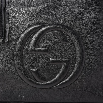 Gucci Pebbled Calfskin Large Soho Hobo Black 10 of 10