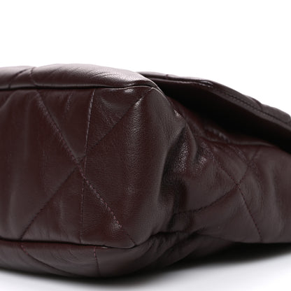 Chanel Goatskin Quilted Large Chanel 19 Flap Puple 10 of 10