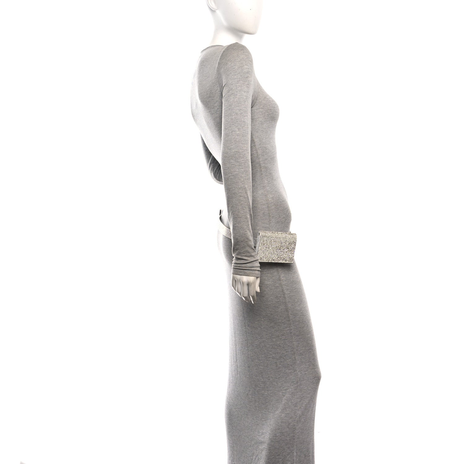 Judith Leiber Swarovski Crystal Convertible Belt Bag Silver 2 of 10