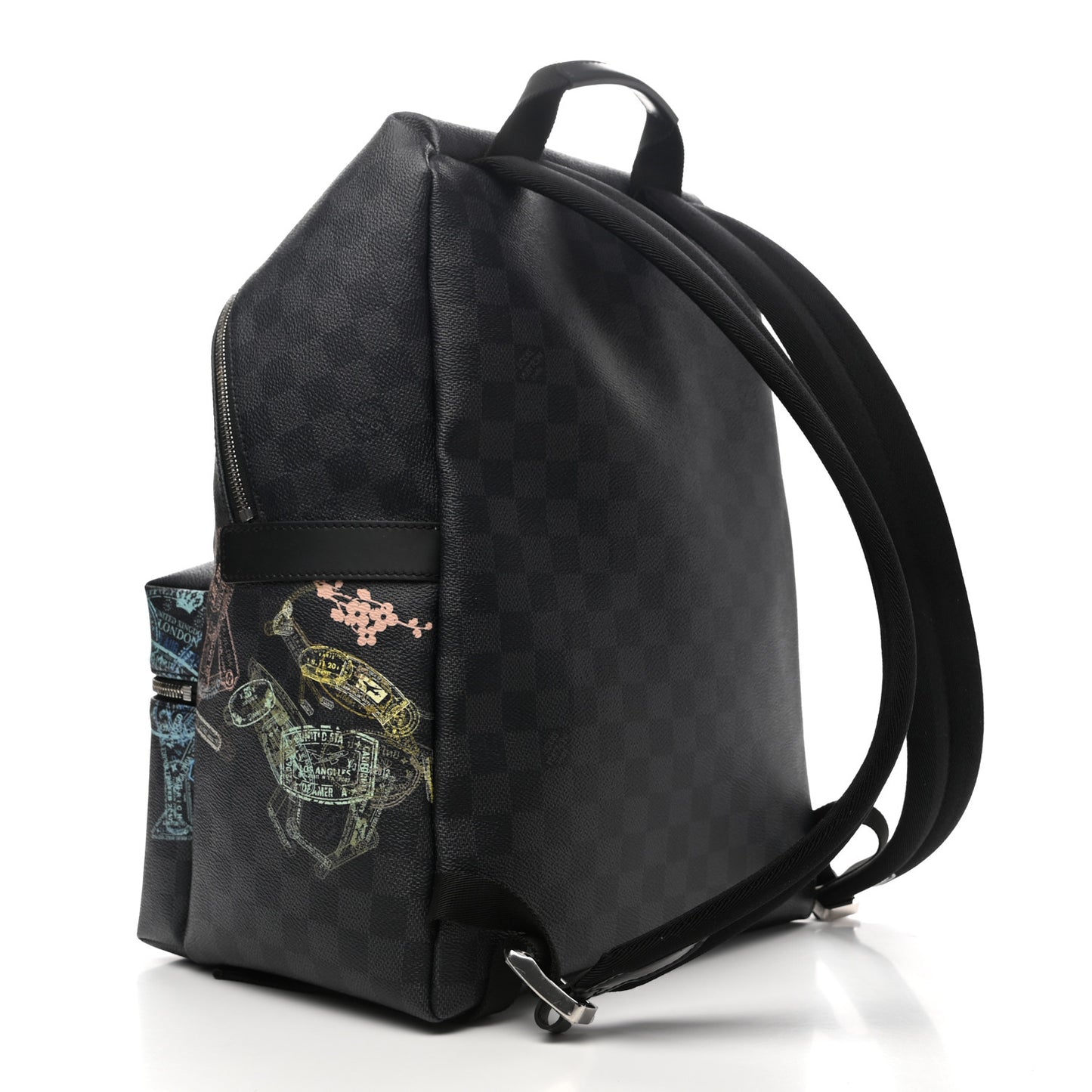 Damier Graphite Stamps Discovery Backpack PM