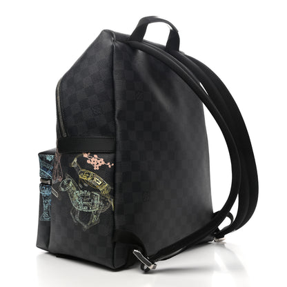 Louis Vuitton Damier Graphite Stamps Discovery Backpack PM 2 of 8