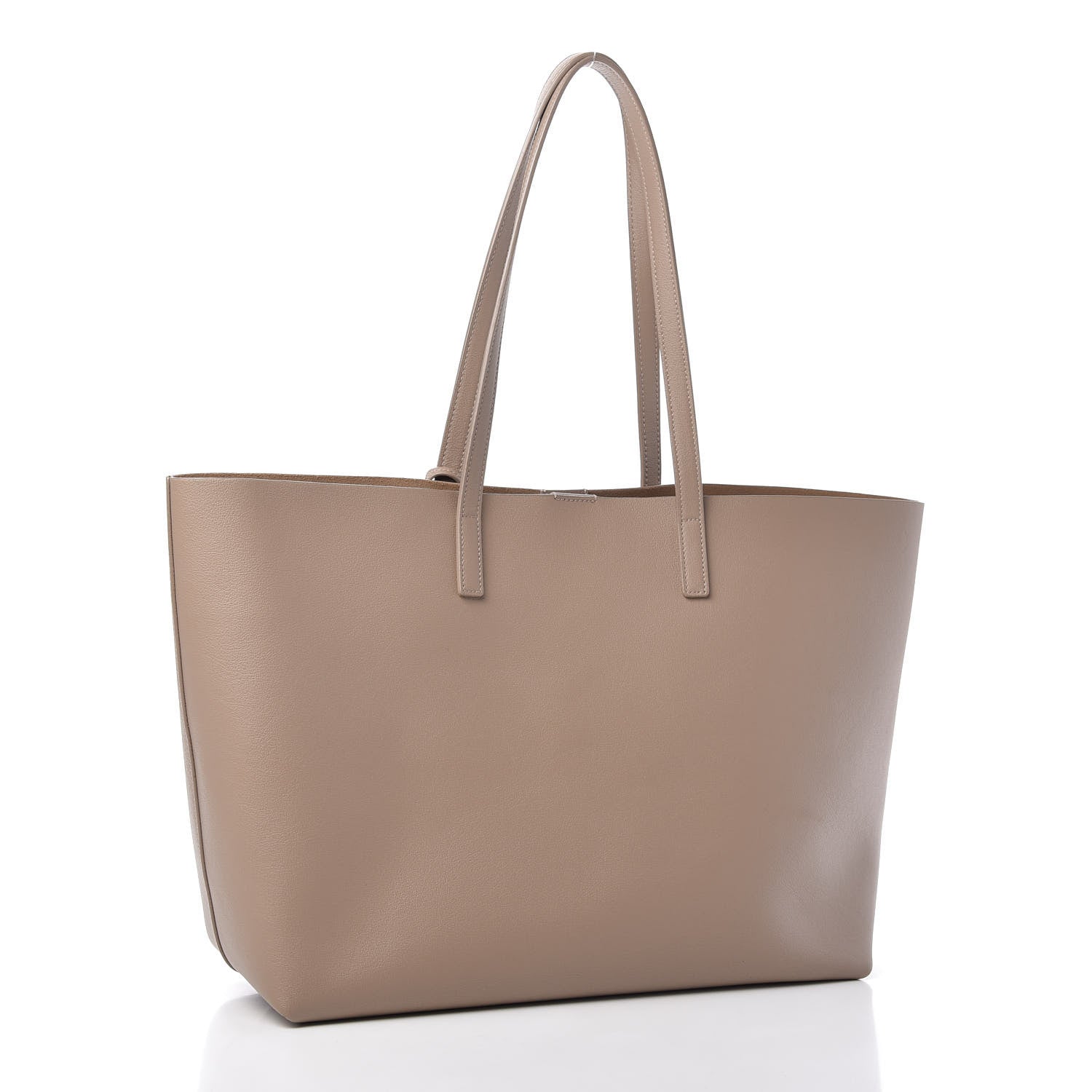 Saint Laurent Calfskin Large Shopping Tote Dark Beige 3 of 9