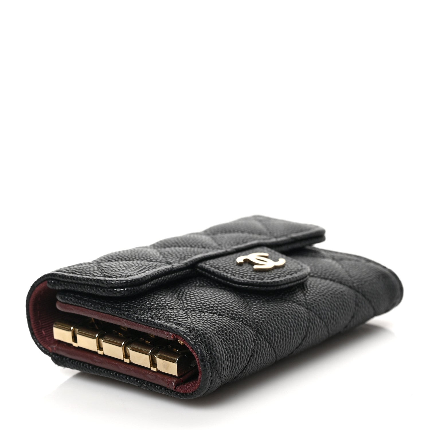 Chanel Caviar Quilted Classic 4 Key Holder Wallet Black 4 of 7