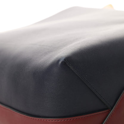 Celine Shiny Smooth Calfskin Small Twisted Cabas Dark Ruby Navy 13 of 14