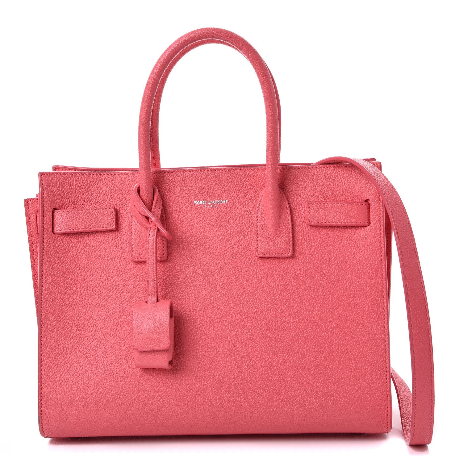 Saint Laurent Grained Calfskin Baby Sac De Jour Rose Clair 1 of 14