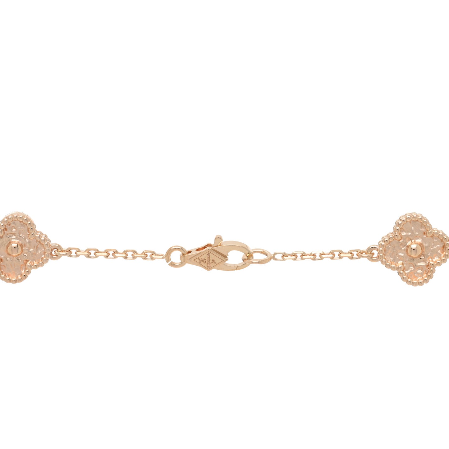 18K Rose Gold 16 Motifs Sweet Alhambra Necklace