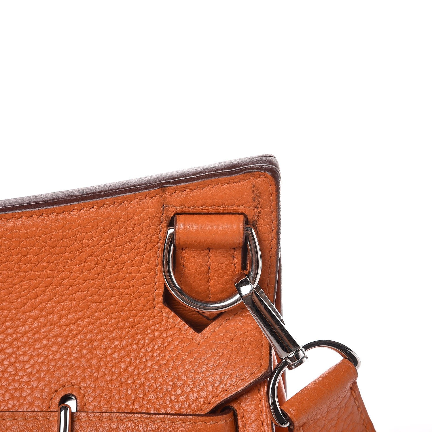 Hermes Taurillon Clemence Jypsiere 28 Orange 12 of 14