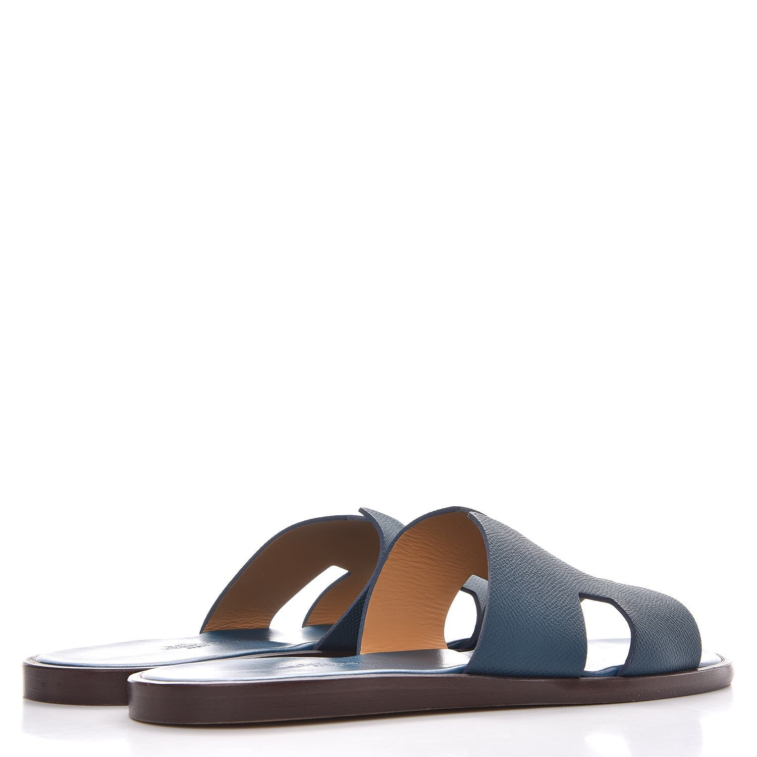 Hermes Matte Epsom Mens Izmir Sandals 42 Petrole 4 of 10