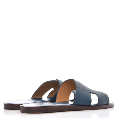Hermes Matte Epsom Mens Izmir Sandals 42 Petrole 4 of 10