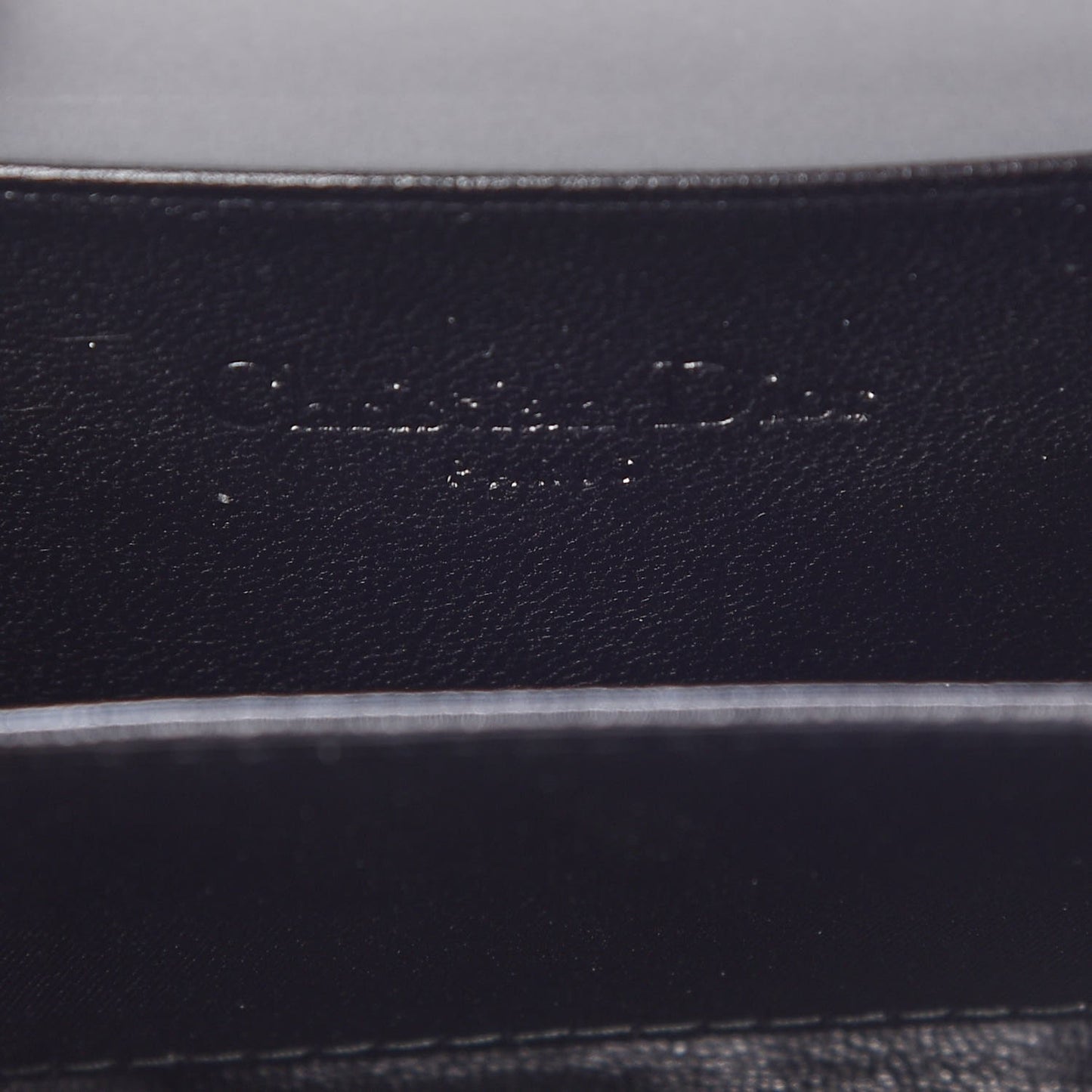 Lambskin Cannage Mini Lady Dior Zip Portemonnaie Black