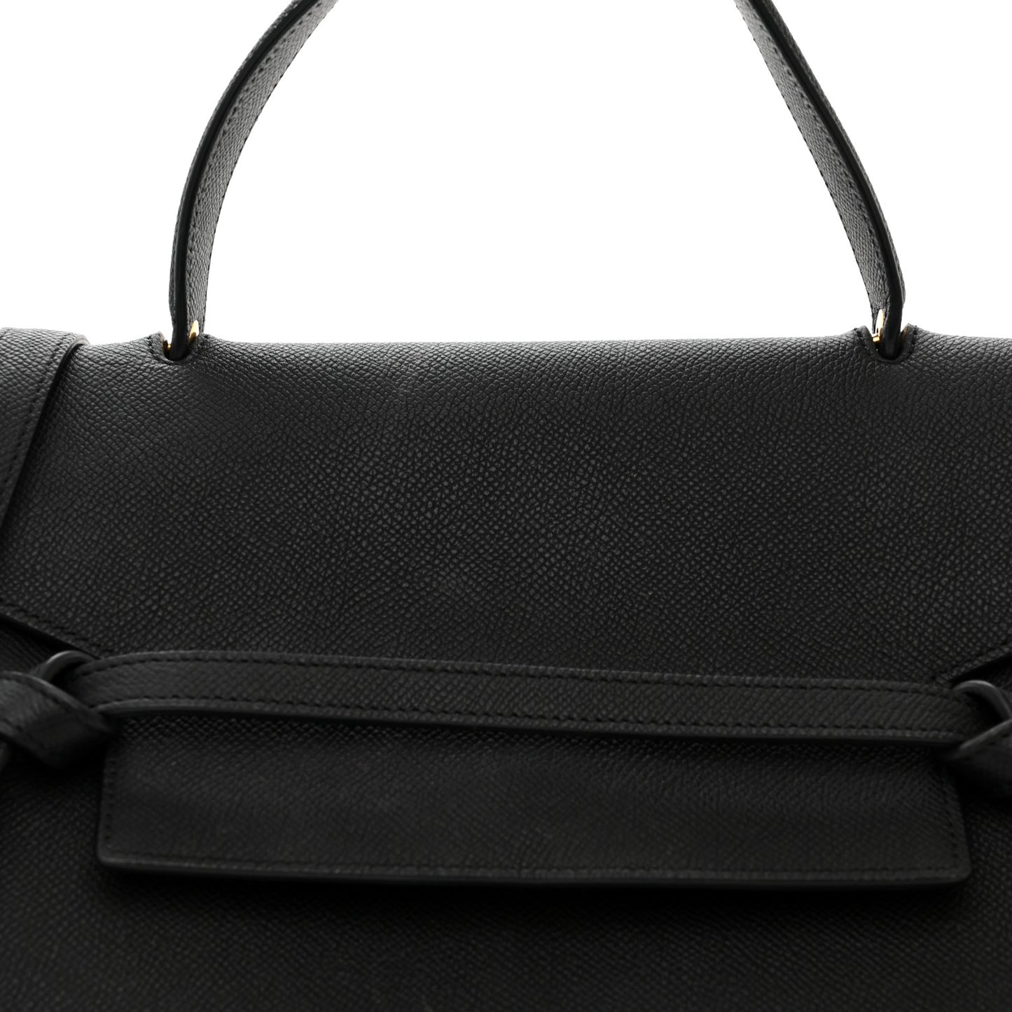 Grained Calfskin Mini Belt Bag Black