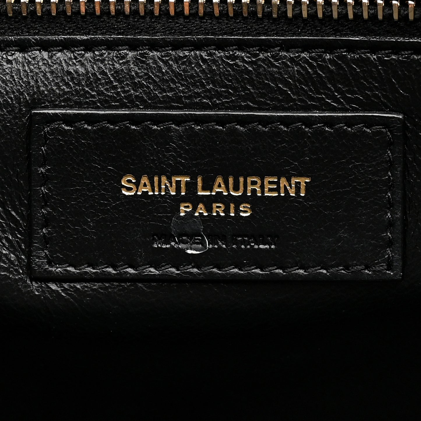 Lambskin Quilted Monogram Gaby Chain Bag Black