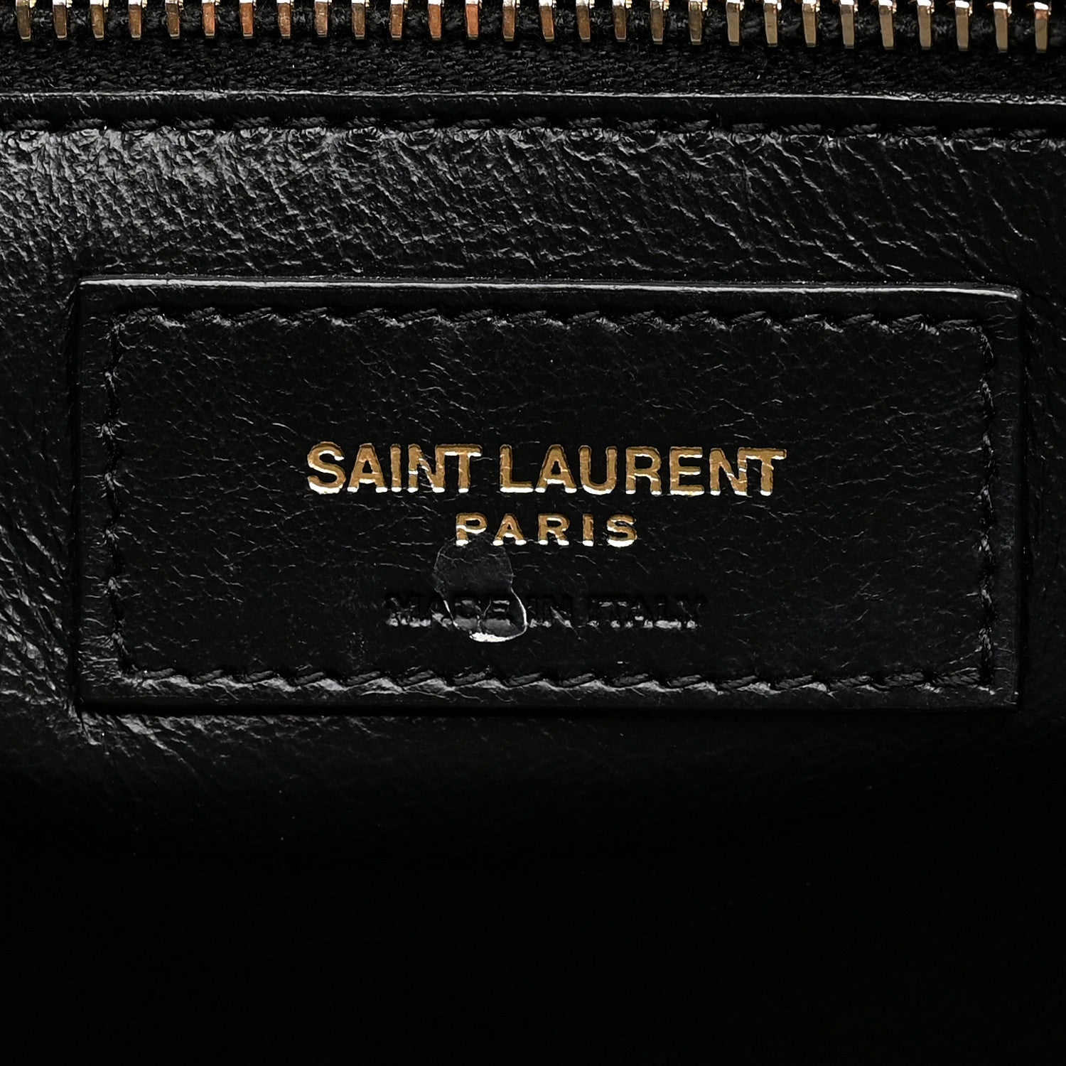 Saint Laurent Lambskin Quilted Monogram Gaby Chain Bag Black 7 of 17