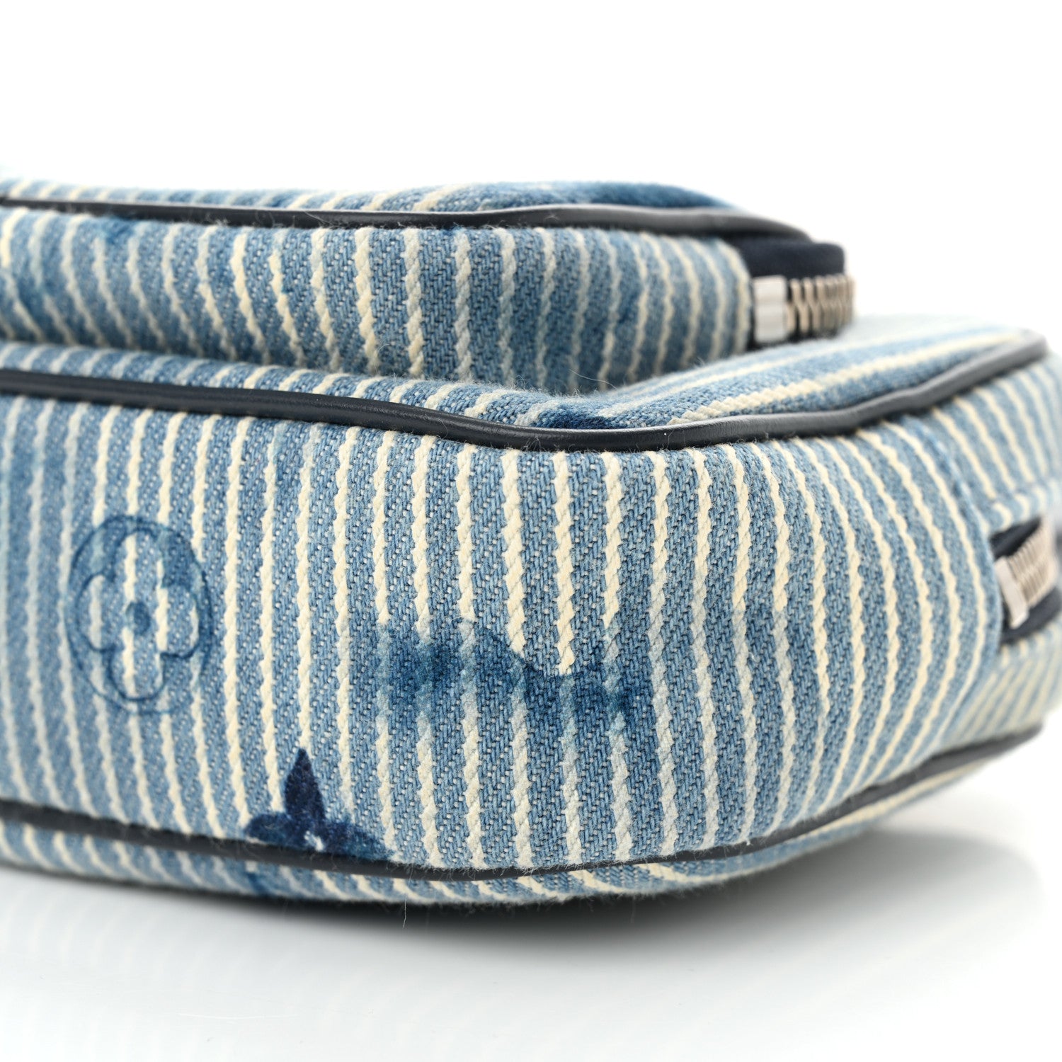 Louis Vuitton Hickory Stripes Denim Monogram Watercolor Outdoor Pouch Blue 10 of 10