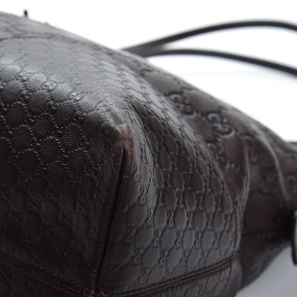 Gucci Guccissima Medium Bree Shoulder Bag Chocolate 9 of 17