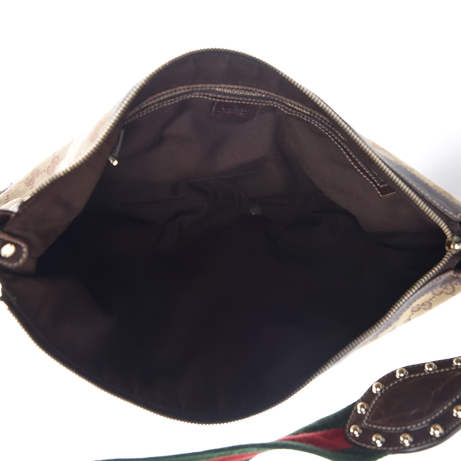 Gucci Monogram Pelham Studded Shoulder Bag Brown 4 of 19