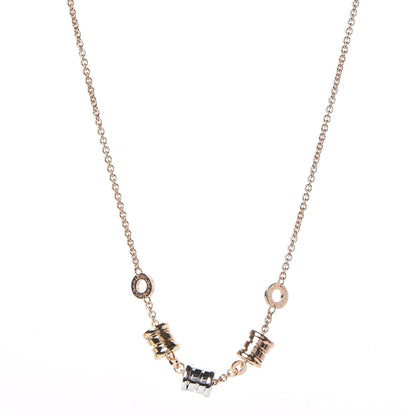 Bulgari 18K Yellow Rose White Gold B.Zero1 Necklace 1 of 6
