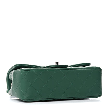 Chanel Lambskin Quilted Mini Rectangular Flap Green 4 of 11