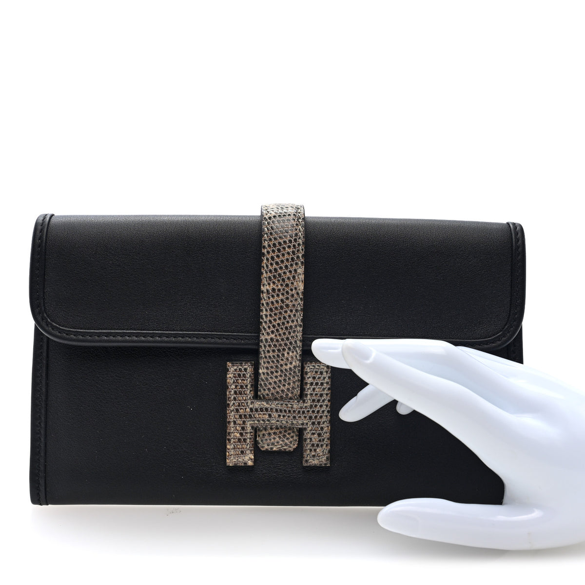 Swift Lizard Jige Touch Duo Clutch Black Ombre