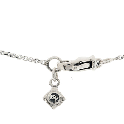 David Yurman Sterling Silver Diamond Prasiolite 23mm Starburst Pendant Necklace 6 of 8