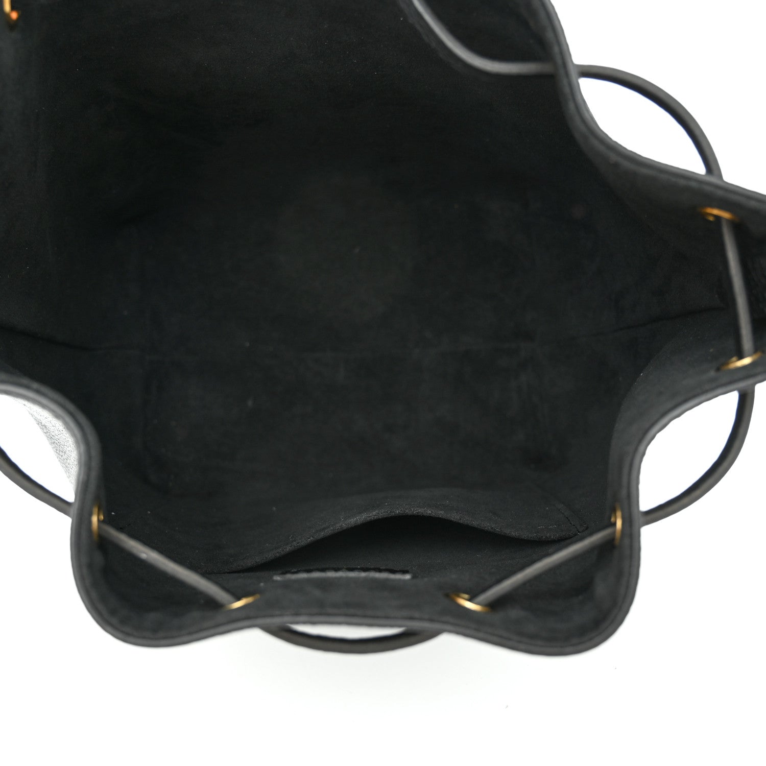 Louis Vuitton Calfskin Lockme Bucket MM Black 5 of 12