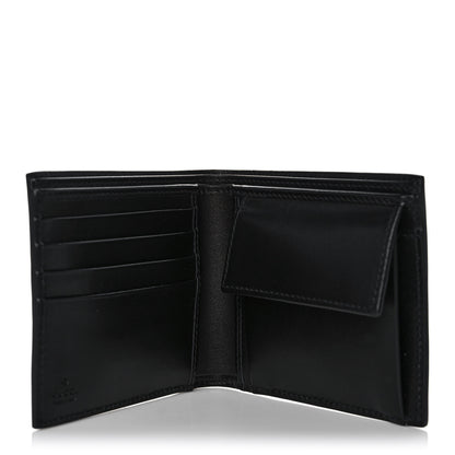 Gucci Plutone Calfskin Logo Bi-Fold Wallet Black 5 of 12