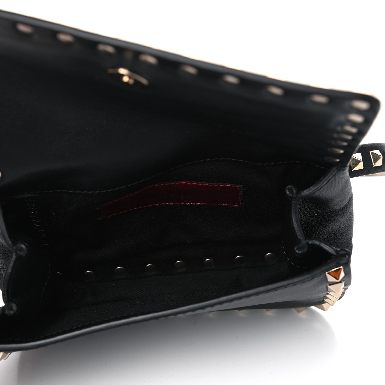Valentino Garavani Calfskin Rockstud Belt Bag Black 4 of 7