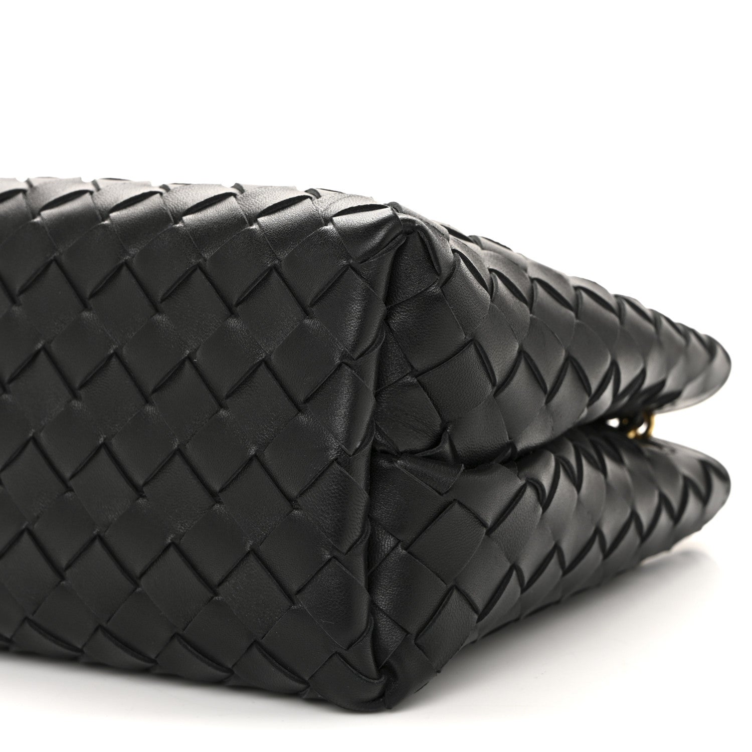 Bottega Veneta Nappa Intrecciato Small Andiamo With Chain Shoulder Bag Black 9 of 10