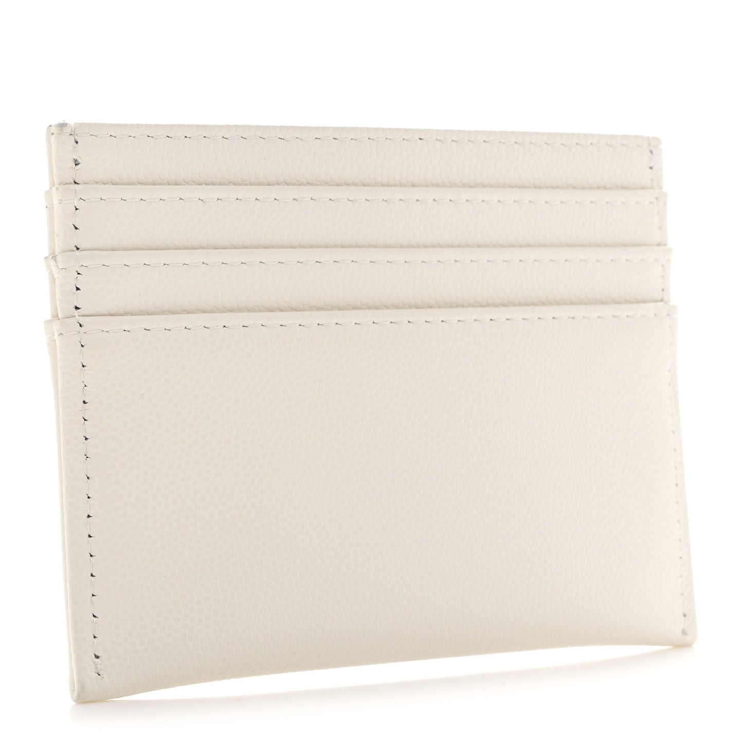 Caviar Quilted Timeless Multi Card Holder White
