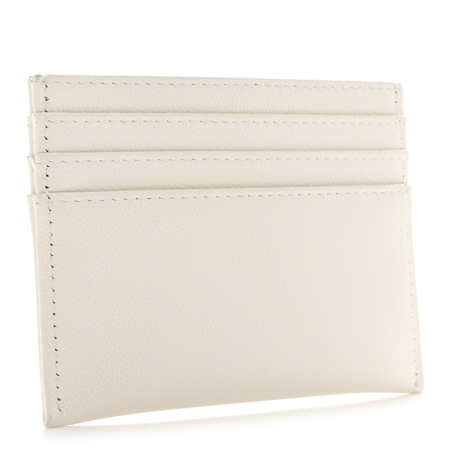 Chanel Caviar Quilted Timeless Multi Card Holder White 3 of 9