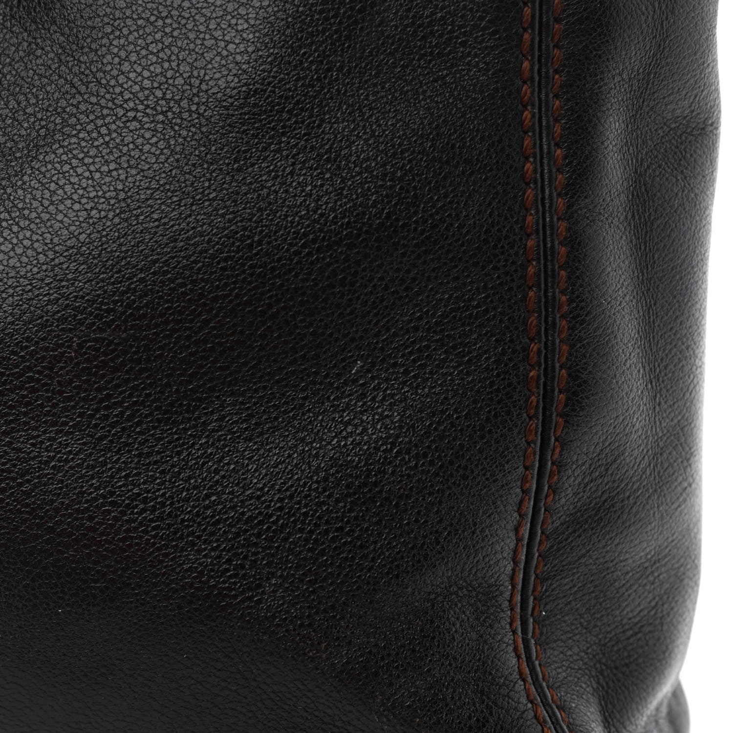 Chanel Calfskin Wood Chain Tote Black 11 of 13