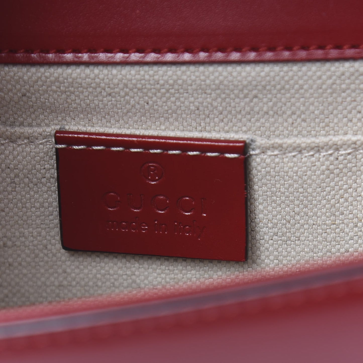 Knight Calfskin Small GG Marmont Chain Handle Bag Hibiscus Red
