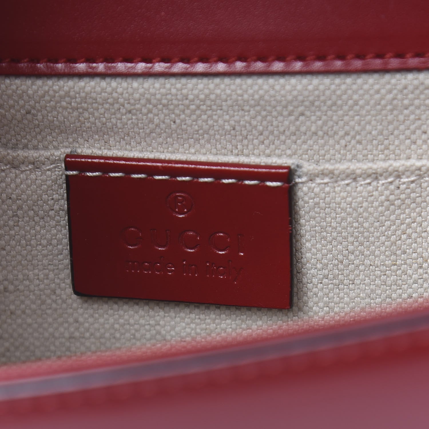 Gucci Knight Calfskin Small GG Marmont Chain Handle Bag Hibiscus Red 6 of 12