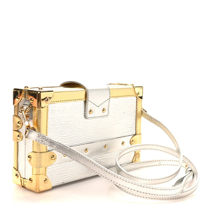 Louis Vuitton Metallic Epi Petite Malle Silver 3 of 9