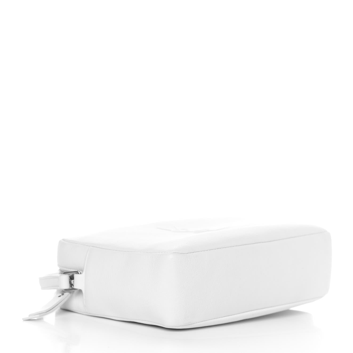 Saint Laurent Calfskin Small Lou Camera Bag Icy White 4 of 10