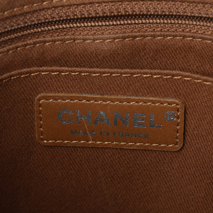Chanel Grained Vegetal Calfskin Small Urban Shopping Tote Camel 6 of 10